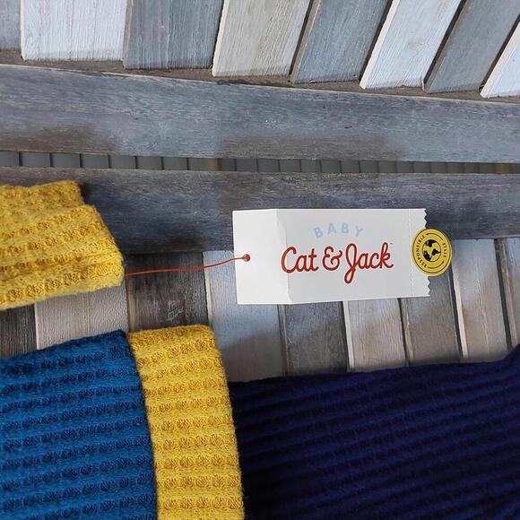 Baby Boys' Colorblock Cozy Waffle Top & Bottom Set | Cat & Jack | 6-9 M - Picture 5 of 9